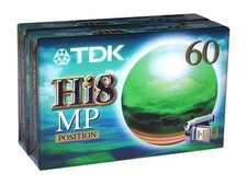 2 x TDK Video Hi8 Camcorder Kassette - 8mm Videocassette P5-60HMP