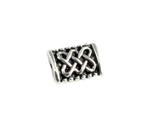 Metallperlen antik silber - 20,