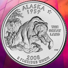 QUARTER DOLLAR ALASKA 2008 P