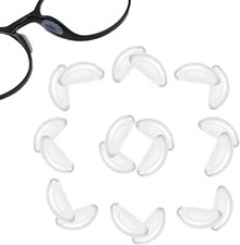 10 Paar Nasenpads Brille Selbstklebend AntiRutsch Silikon Weiche Pads