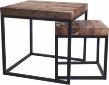 Couchtisch satztisch teakholz - couchtisch,