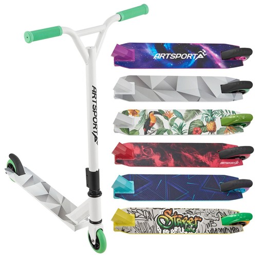 Stunt scooter tretroller trick - stunt,