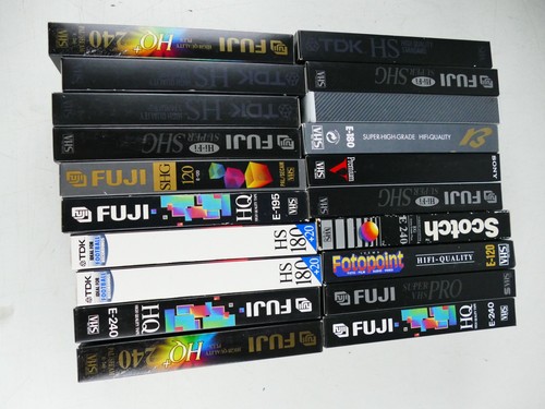 Vhs bespielte leerkassetten - 20,