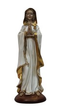 Heiligenfigur Madonna Rosa Mystica 20 cm handbemalt Polyresin Deko