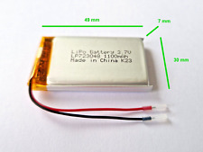 LiPo Akku LP723048 3.7V 1100mAh 50 mm Kabel (5 Artikel)
