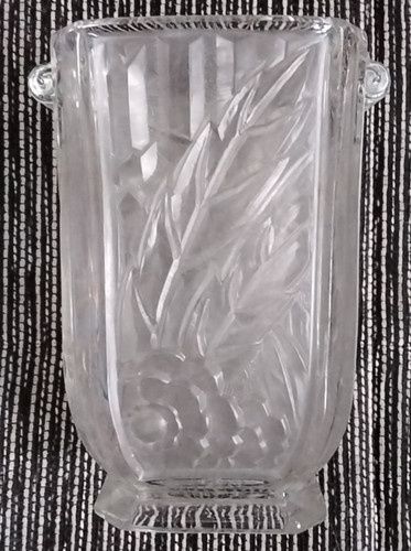 Art déco pressglas vase - art, –