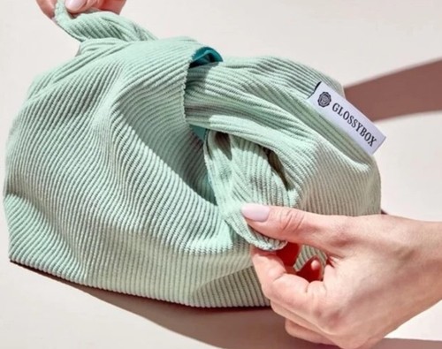 Glossybox grün gerippt beutel - grün,