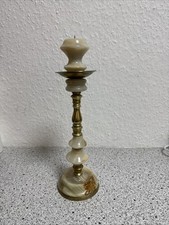Kerzenständer Marmor Messing
