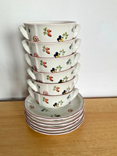 Villeroy Boch Petite Fleur 6 Suppentassen mit 6 Unterteller Sehr Gut Erhalten !