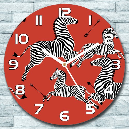 Glas wanduhr springende - glas, fi