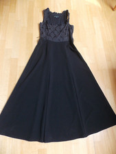 Berwin&Wolff  Dirndl 40 Schwarz Ärmellos elegant Langes Trachtenkleid