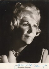 original signiertes Autogramm von Blandine Ebinger