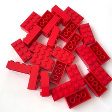 25 Lego 3001 Bausteine 2x4 rot