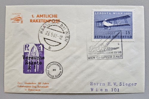 Brief amtliche raketenpost - 1.,