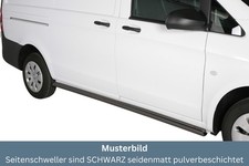 Schwellerrohre SCHWARZ ohne