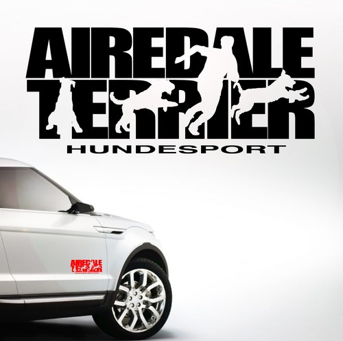 Auto aufkleber airedale - auto,