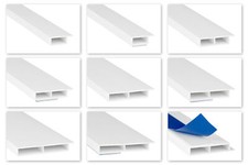 2m PVC Hohlkammerleisten Fahne Deckleisten Fensterleisten selbstklebend 7mm HJ