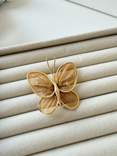 Vintage schmetterlingsbrosche - vintage,