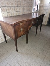 Anrichte Highboard Teak verm. englisch furniert Antik Jugendstil