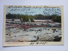 Feldpost 1. WK Truppenübungsplatz Senne Soldaten mit Karabiner/Schießplatz