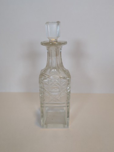 Vintage kristallglas kruzifix - vintage,