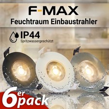 6x LED Bad Einbaustrahler 5W