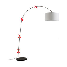 Lindby Belinda Bogenstehlampe Standleuchte Stoffleuchte E27 SIEHE TEXT/FOTO