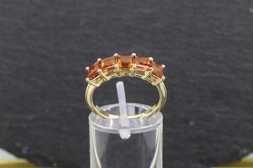 Citrin silberring vergoldet - citrin,