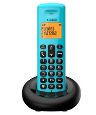 Alcatel – E160 DECT Telefon blau mit Anrufblocker, großes Display, Klingeltöne