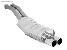 Eisenmann Edelstahl Sportauspuff + VBR BMW 3er E36 M3 2x76mm scharf