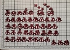 26 Stanzschablonen A -Z,  plus 1 - 0, plus Tiere, 2 Eisenbahnen, 3 extra ( 160 )