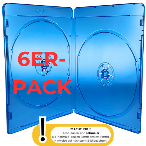 Blu ray leerhüllen 7mm slim - leerhüllen,