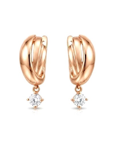 14k 585 rotgold ohrring 730008 - 14k,