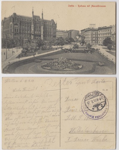 Stettin szczecin rathaus - stettin,