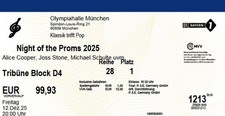 2 Tickets Night of the proms München Freitag 12.12.2025