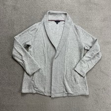 TOMMY HILFIGER Damen Strickjacke Pullover Gr L Sweater Cardigan 24401 Grau