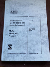 Ersatzteilliste Hercules Prima 4N 4  1982