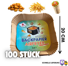 100 Stück Backpapier für
