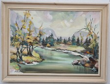 Abstract oil painting oil