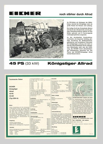 Eicher königstiger ps - eicher,