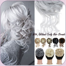 Messy Bun mit Pony Kamm on Dutt Claw Clip in Haarverlängerung Updo Haarteil 65g