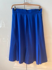 Schoening Collection Haute Couture blauer Godet Rock  38-40 Vintage 80er TW80