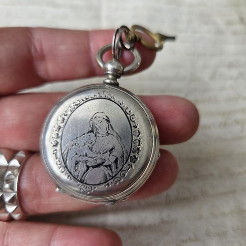 Taschenuhr aus silber mit - aus,