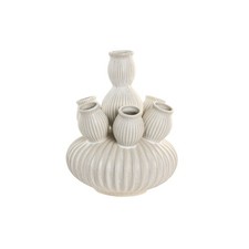 Vase Home ESPRIT Creme aus