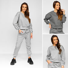 Jogginganzug Trainingsanzug Sweatshirt Hose Classic Unifarben Damen BOLF Basic
