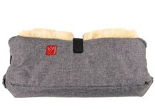Kaiser 65732770 Handwärmer BIG DOUBLE für Kinderwagen Lammfell anthrazit melange
