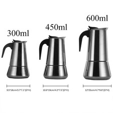 Edelstahl Espressokocher 6-12