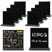 10 Stück Schiefertafel zum Beschriften,Aufsteller Kreidetafel Klein,Mini Krei...