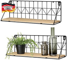 Wandregale Set Metall Holz