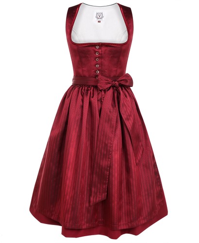 Damen midi rot - damen, trachtenkleid